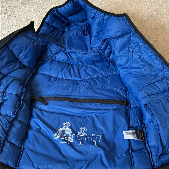 Urban Republic Black and Blue Kids Puffer Jacket - Picture 3 of 7